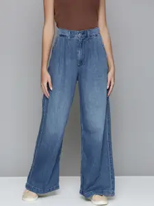 Levis Blue Wide Leg High-Rise Light Fade Jeans