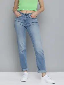 Levis Women Blue 312 Shaping Slim Fit Mid Rise Light Fade Stretchable Jeans