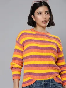 Levis Women Multicoloured Striped Sweatshirt
