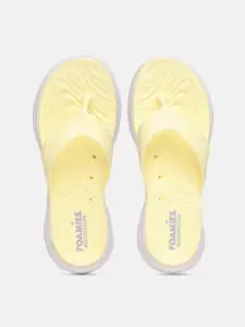 Skechers Women Yellow Go Walk 5 - Fall For It Thong Flip-Flops