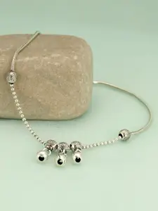 GIVA 925 Sterling Silver Dangling Charm Anklet