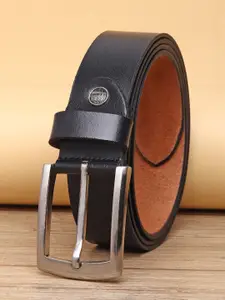 URBAN ALFAMI Men Black Leather Belt