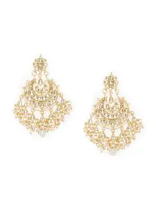 Bamboo Tree Jewels Gold-Plated Classic Chandbalis Earrings