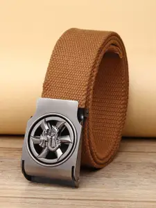 ZORO Men Brown Woven Design Belt