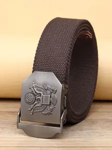 ZORO Men Brown Woven Canvas Belt