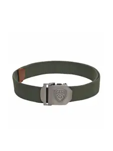 ZORO Men Olive Green Canvas Belt