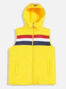 U.S. Polo Assn. Kids U.S. Polo Assn. Boys Brand Logo Striped Padded Jacket