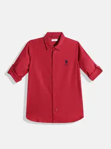 U.S. Polo Assn. Kids Boys Pure Cotton Casual Shirt