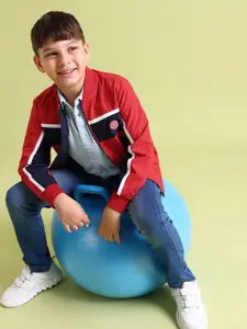 U.S. Polo Assn. Kids Boys Striped Reversible Bomber Jacket