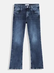 U.S. Polo Assn. Kids Boys Bootcut Mid-Rise Heavy Fade Stretchable Jeans