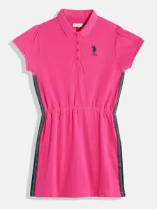 U.S. Polo Assn. Kids Girls Pure Cotton T-shirt Dress