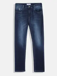 U.S. Polo Assn. Kids Boys Slim Fit Mid-Rise Light Fade Stretchable Jeans