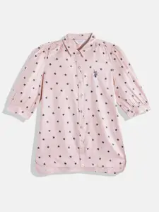 U.S. Polo Assn. Kids U S Polo Assn Kids Girls Star Print Shirt Style Top