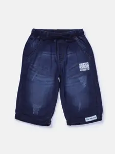 Gini and Jony Boys Navy Blue Washed Denim Outdoor Denim Shorts