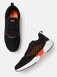 HRX by Hrithik Roshan Men Black & Orange Urban Street Athleisure Shoe