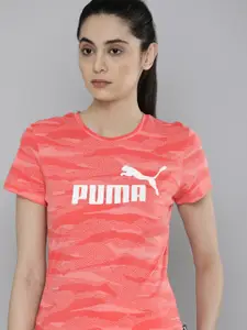 Puma Essential+ Animal AOP Brand Logo Printed Pure Cotton Regular Fit T-shirt