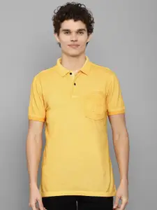 Allen Solly Sport Men Yellow Polo Collar T-shirt