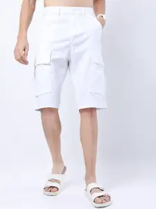 KETCH Men White Chino Shorts