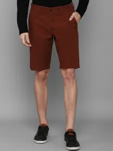 Allen Solly Men Red Slim Fit Shorts