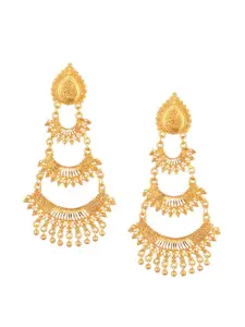 Efulgenz Gold-Plated Classic Drop Earrings
