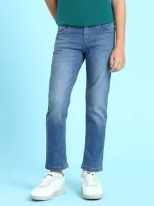 U.S. Polo Assn. Boys Blue Slim Fit Light Fade Jeans