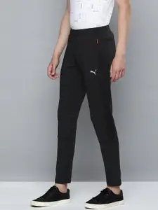 one8 x PUMA Men Black Brand Logo Printed DryCell Training Track Pants