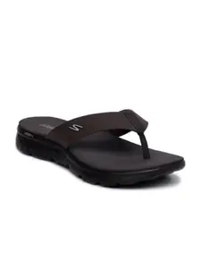 Skechers Men Brown Flip Flops