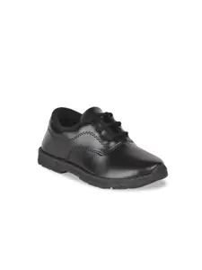 Liberty Boys Black Solid Oxfords Shoes