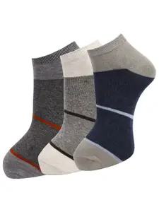 Dollar Socks Men Pack Of 3 Assorted Ankle-Length Socks