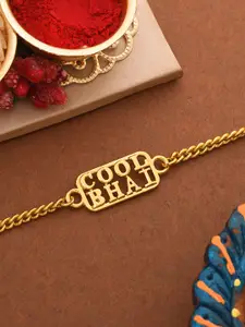 Dare by Voylla Men Gold-Toned Cool Bhai Bracelet Style Rakhi