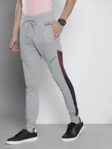 The Indian Garage Co Men Grey Solid Slim Fit Joggers