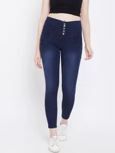 Nifty Women Navy Blue Slim Fit High-Rise Light Fade Jeans