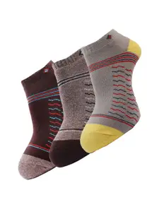 Dollar Socks Men Pack of 3 Assorted Cotton Ankle-Length Socks