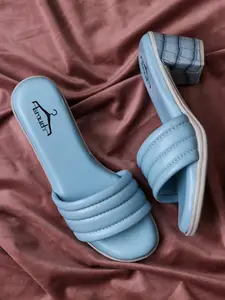 Brauch Women Blue Block Heels