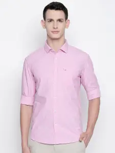 Basics Men Pink Slim Fit Casual Shirt