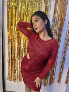 Tokyo Talkies Red Sheath Dress