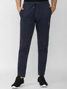 Van Heusen Sport Men Navy Blue Solid Slim Fit  Track Pants