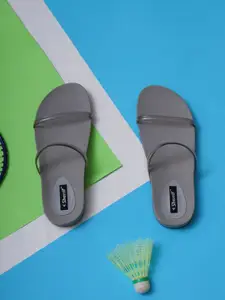 Sherrif Shoes Women Grey Open Toe Flats