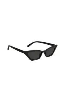 Awestuffs Women Black Lens & Black Cateye Sunglasses with UV Protected Lens MNCKSASIM0222