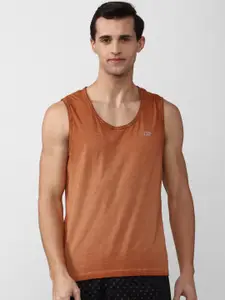 Peter England Men Orange Tank Top & Plus Size