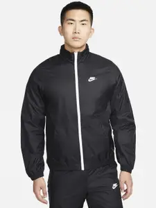 Nike Sportswear Men Black Solid AS M NK Club LND WVN Tracksuit