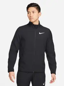 Nike Men Black Solid Dri-FIT Training Sporty Jacket
