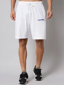 GRIFFEL Men White Sports Shorts