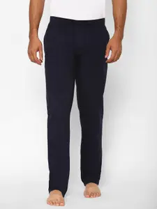 SAPPER Men Navy Blue Solid Cotton Lounge Pants