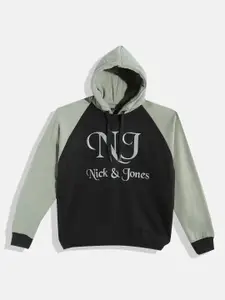 Nick and Jones Nick and Jones Girls Brand Logo Printed Hooded Sweatshirt