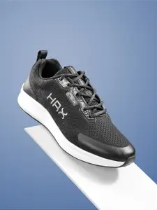 HRX by Hrithik Roshan Men Woven Design Running Shoes with Brand Logo Detail