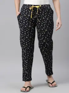 Enviously Young DRAPE IN VOGUE Women Floral Printed Pure Cotton Lounge Pant
