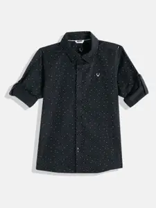 Allen Solly Junior Boys Navy Blue Sport Printed Casual Shirt