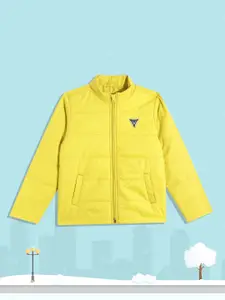 Allen Solly Junior Boys Yellow Solid Padded Jacket