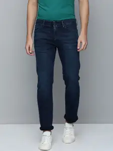 Levis Men Blue 513 Slim Straight Fit Mid Rise Light Fade Stretchable Jeans